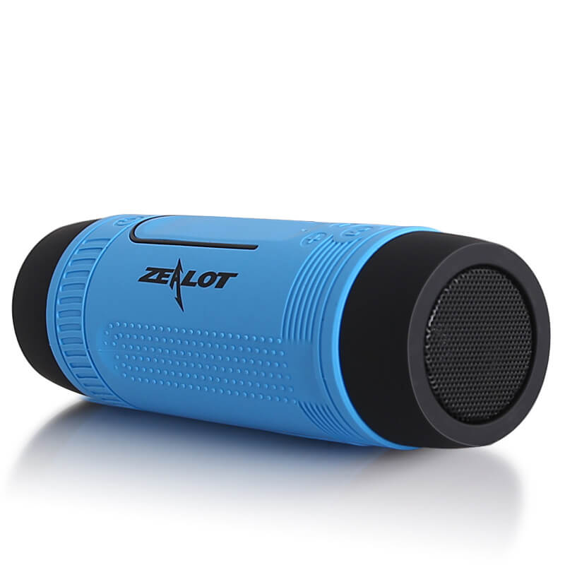 Zealot Outdoor Bluetooth Speaker with Powerful Bass Flashlight and Power Bank S1