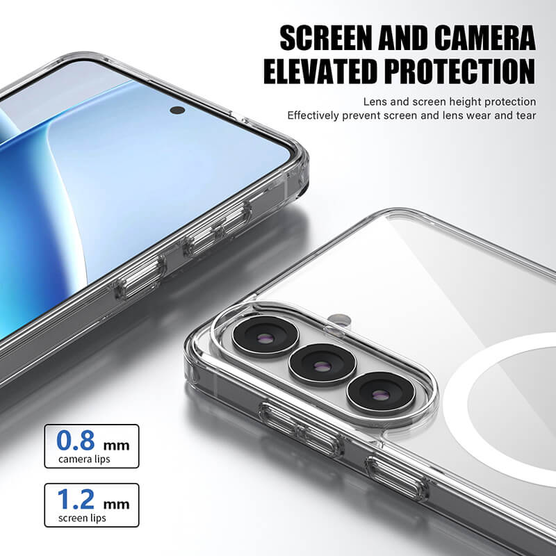 Galaxy S26 Plus 2026 Aurora Series Crystal Magsafe Phone Case Clear