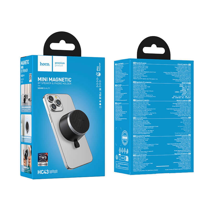 Hoco Super Mai Ultra Portable Magnetic Bluetooth Mini Speaker HC43