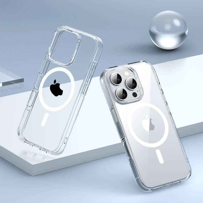 iPhone 16 Plus Aurora Series Crystal Magsafe Phone Case Grey