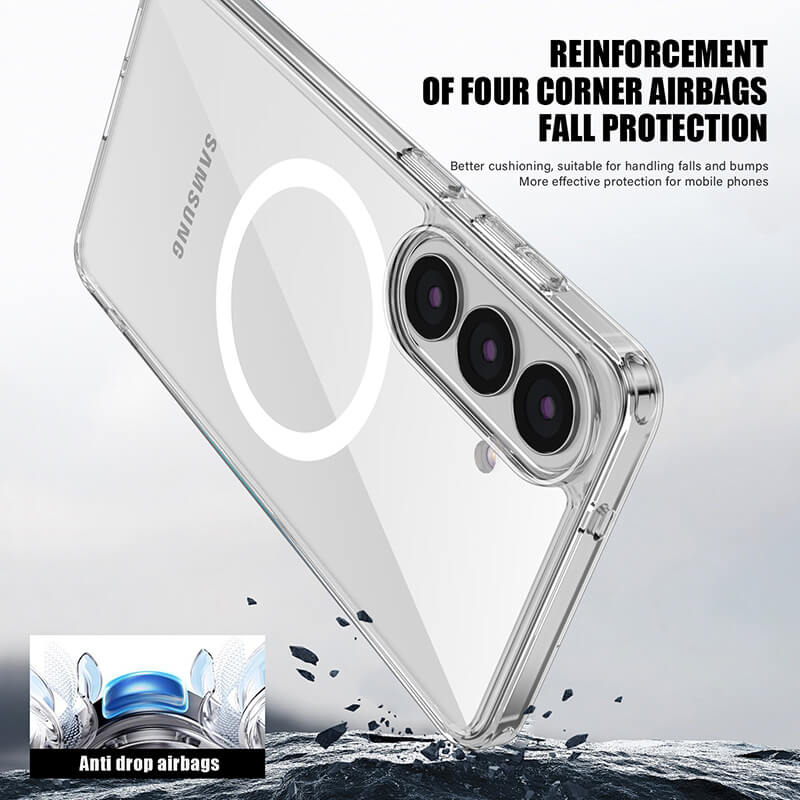 Galaxy S26 Plus 2026 Aurora Series Crystal Magsafe Phone Case Clear