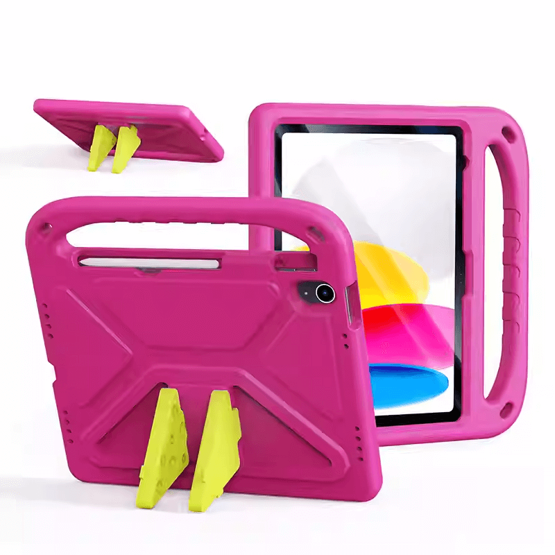iPad 11th 11 2025 Puff Series Foldable Cheese Stand EVA Case with Handle