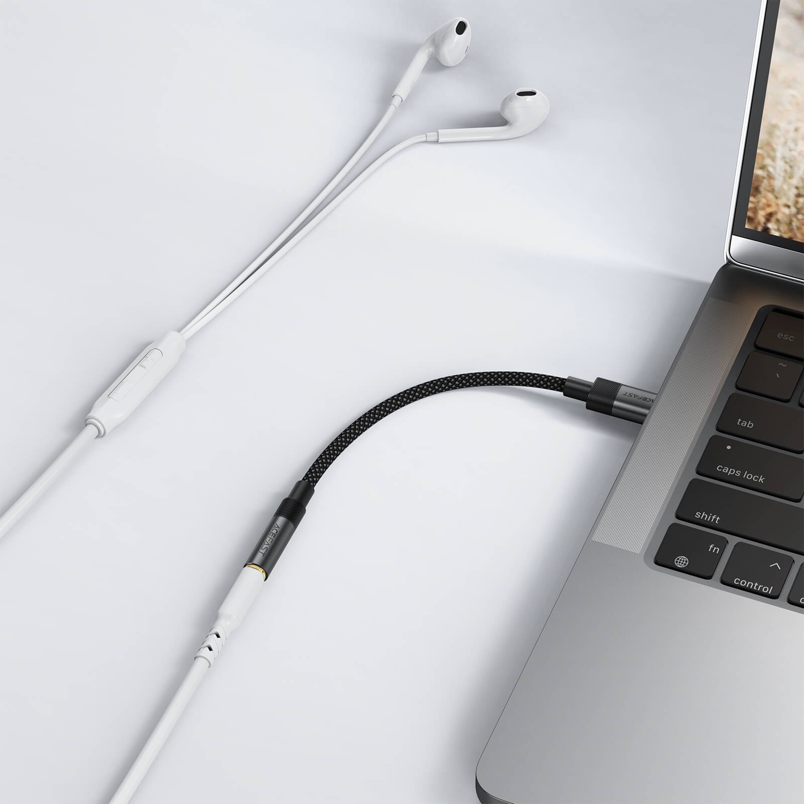 Acefast Type-C to 3.5mm Audio Nylon braided Adapter J12