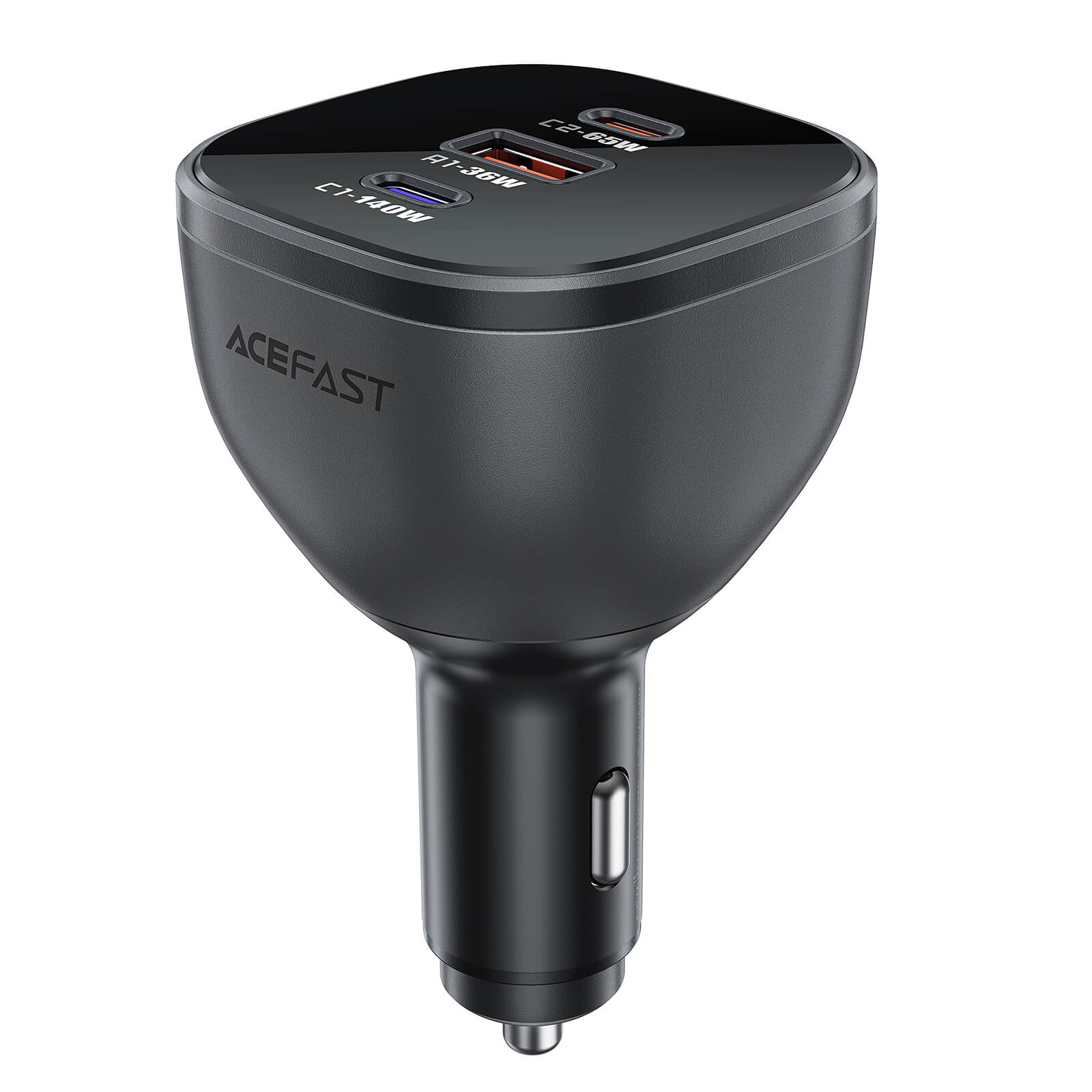 Acefast Multi-Port Fast Car Charger Type-C & USB-A 165W (100W+65W) B14 Black