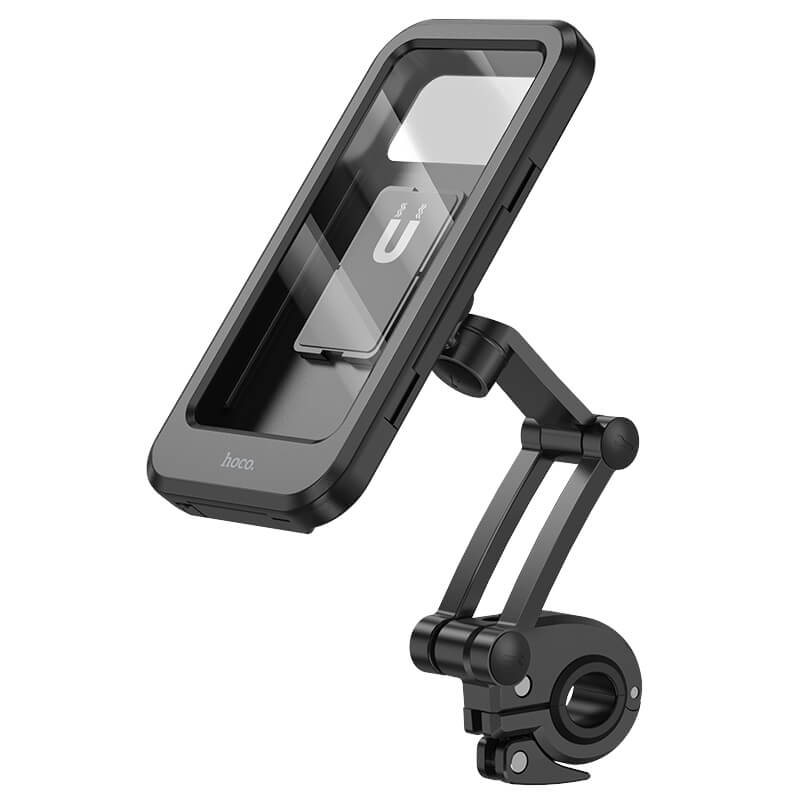 hoco. Bicycle & Motorcycle Fully Enclosed Waterproof Mobile Phone Holder CA101 Black