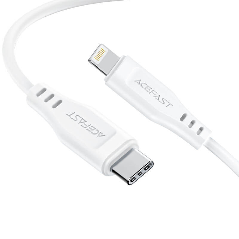 Acefast Type-C to Lightning Fast Charging Cable PD 30W 1.2m White