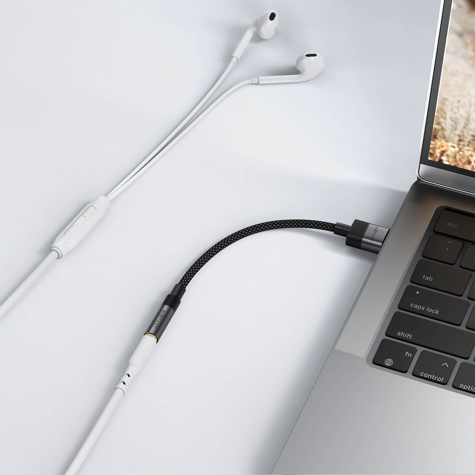 Acefast 3.5mm Audio to USB-A Nylon Braided Adapter J13