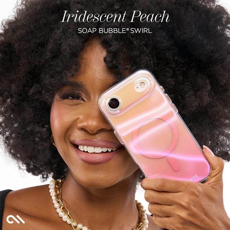 Case-Mate iPhone 17 Air Peach Bubble Magsafe Case
