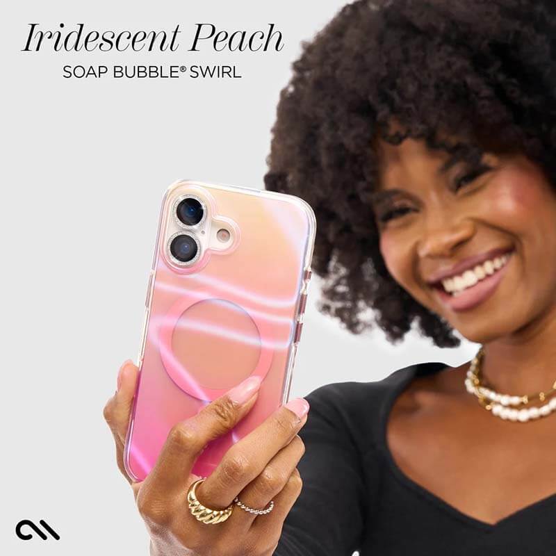 Case-Mate iPhone 17 Peach Bubble Magsafe Case