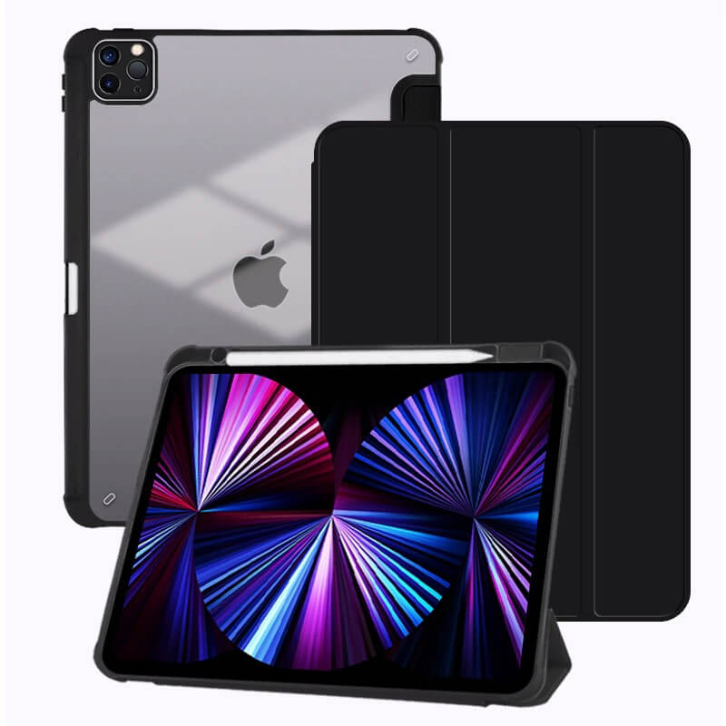 Silicone Flip Case with Built-in Pen Slot Compatible with iPad Air 4/Air 5
