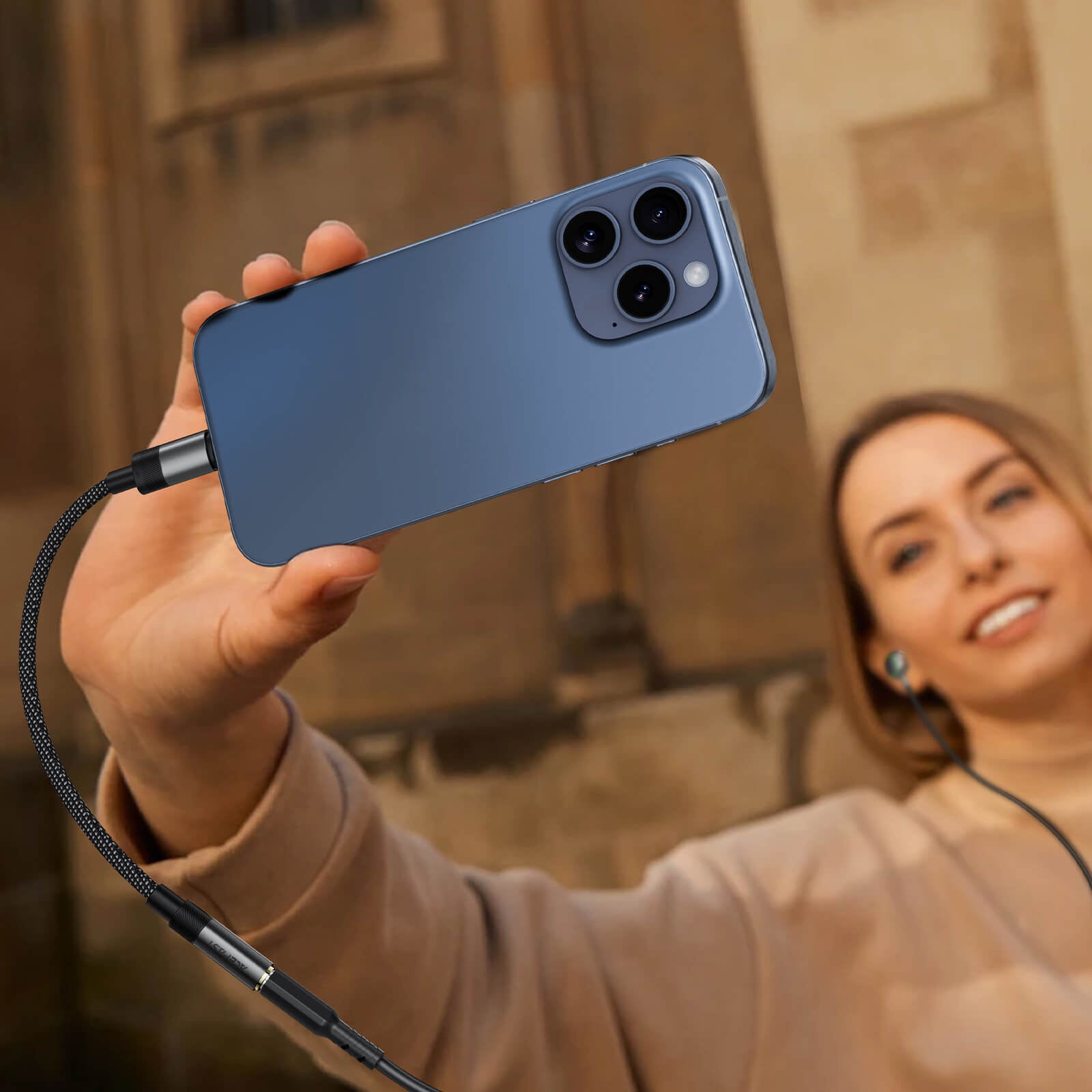 Acefast Type-C to 3.5mm Audio Nylon braided Adapter J12