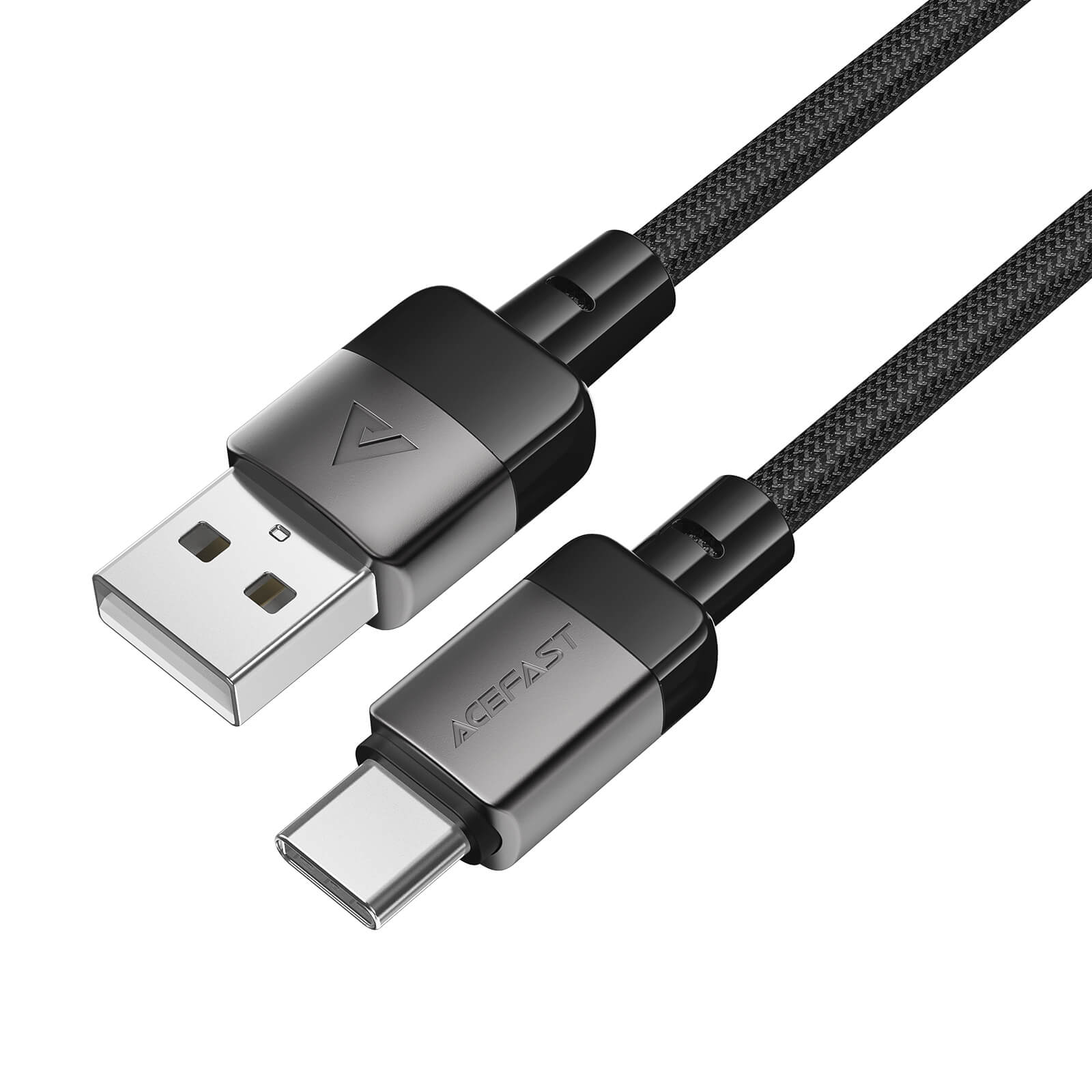 Acefast USB to Type-C Durable Braid Charging Cable 3A 1.2m Black