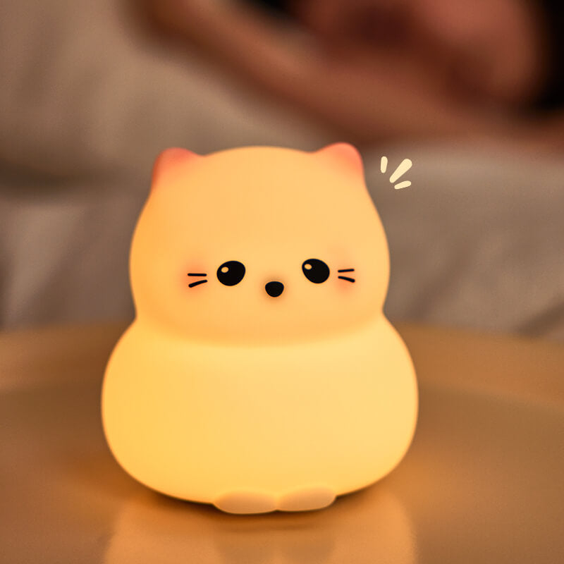 Mobie Guardiance Kitty Soft Touch Silicone Pat Light Night Lamp