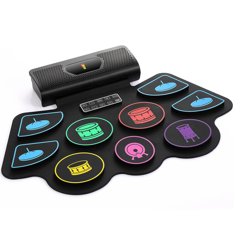 Mobie Electronic Drum Pads with Build-in Dual Stereo Speaker RD93C Black