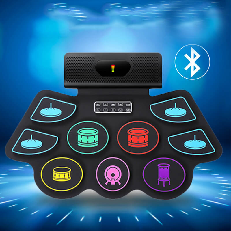 Mobie Electronic Drum Pads with Build-in Dual Stereo Speaker RD93C Black