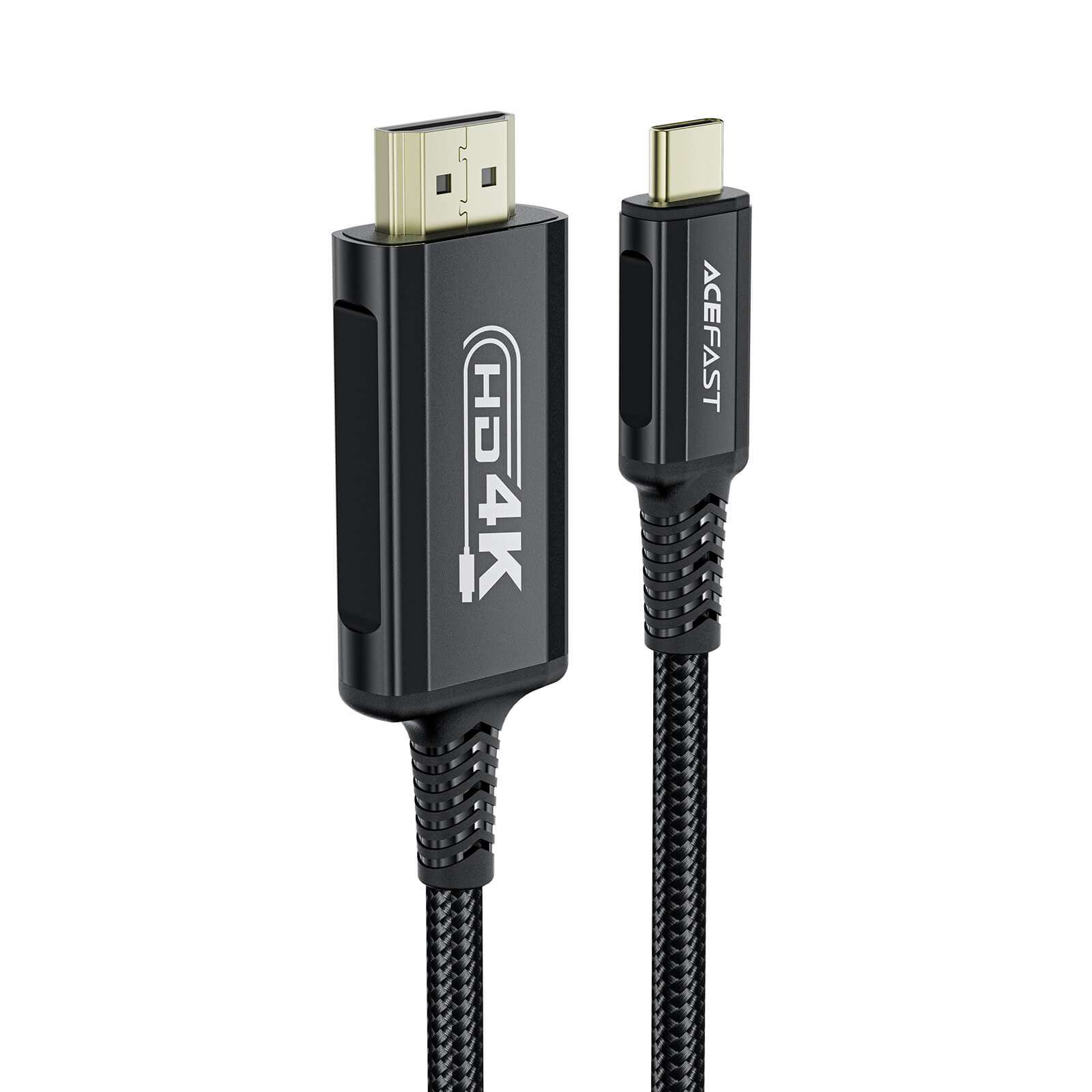 Acefast Gaming & Streaming Ultra HD Type-C to HDMI 4K Adapter Cable 1.8m Black
