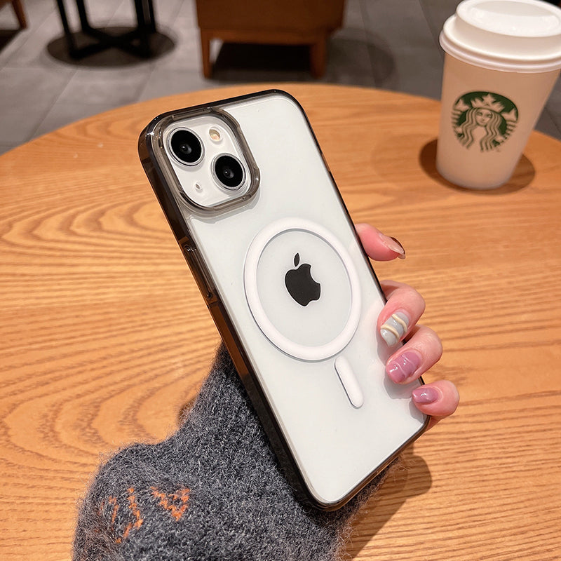 iPhone 16 Pro Aurora Series Crystal Magsafe Phone Case Grey