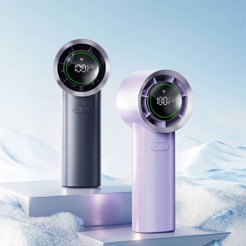 Mobie High-Speed Air-Conditioning Level Cooling Fan with 100-Speed Purple