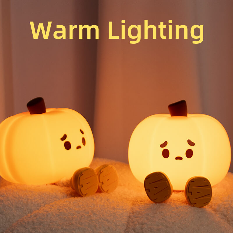 Mobie Little Pumpkin Soft Touch Silicone Pat Light Night Lamp