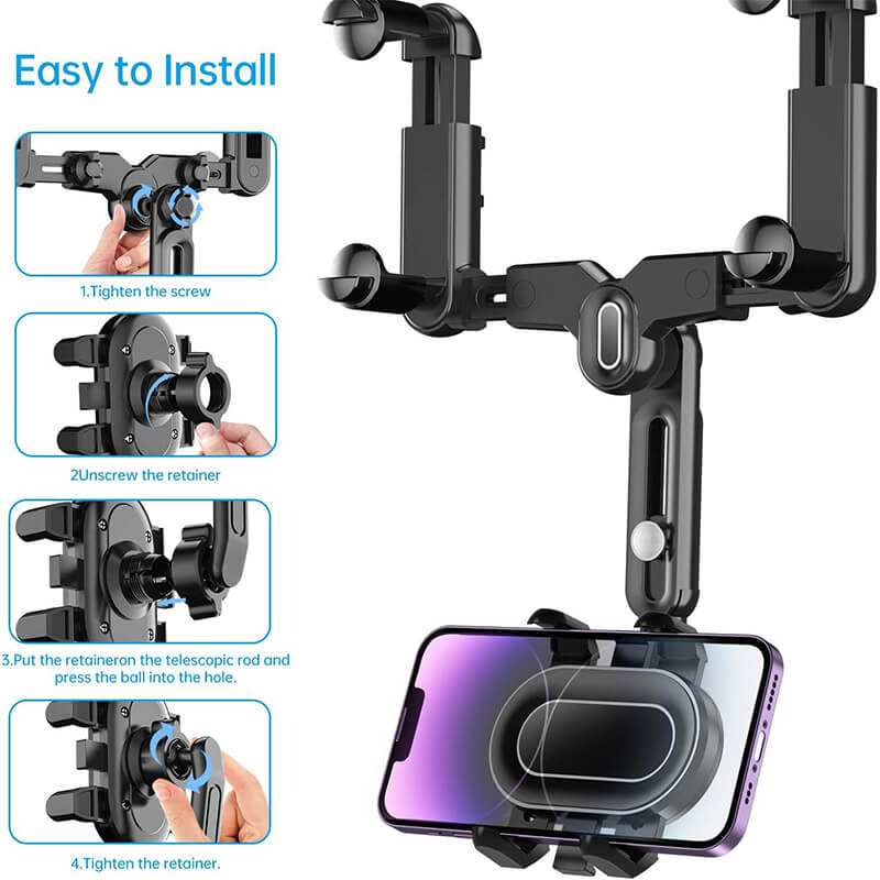 Mobie 360° Rotating Folded Mirror Phone Mount Holder