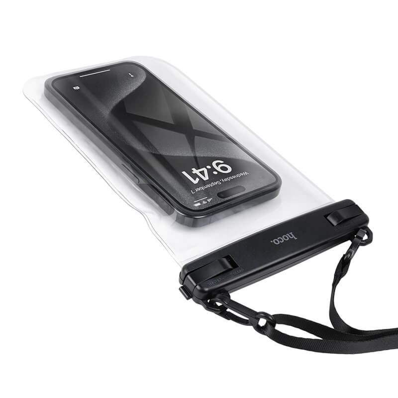 Hoco IP68 Waterproof Transparent Phone Bag with Lanyard HX52