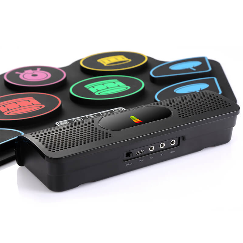 Mobie Electronic Drum Pads with Build-in Dual Stereo Speaker RD93C Black