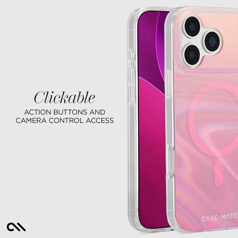 Case-Mate iPhone 17 Pro Peach Bubble Magsafe Case