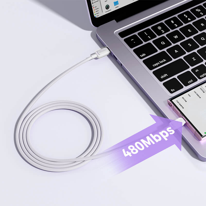 Joyroom Type-C to Type-C Multi-Color Series Fast Charging Data Cable 100W 1.2m White