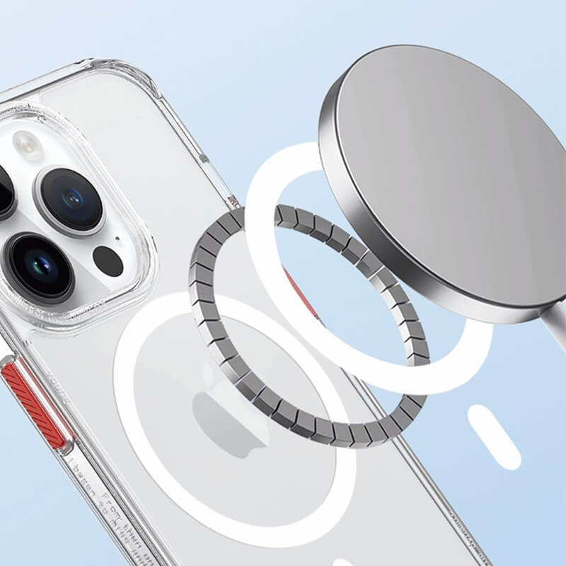 iPhone 15 Pro Max Elite Series Transparent Magsafe Detachable Buttons Phone Case