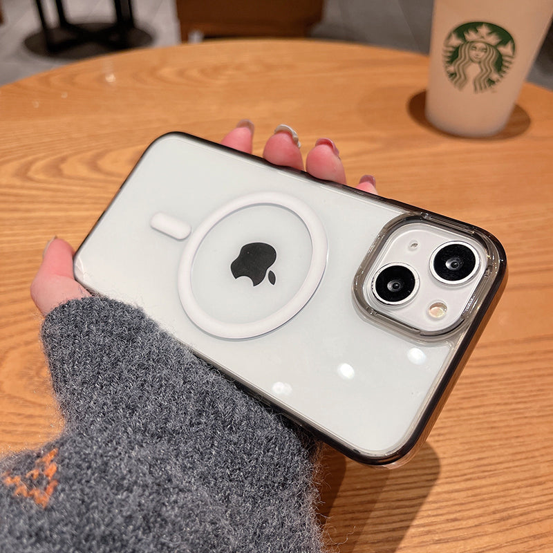 iPhone 16 Plus Aurora Series Crystal Magsafe Phone Case Grey