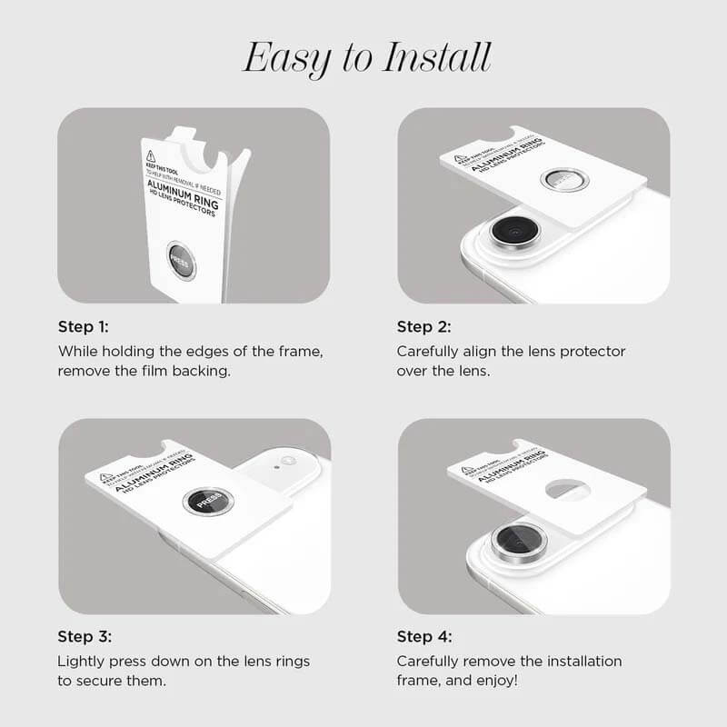 Case Mate iPhone 17 Air Aluminium Ring Lens Protector