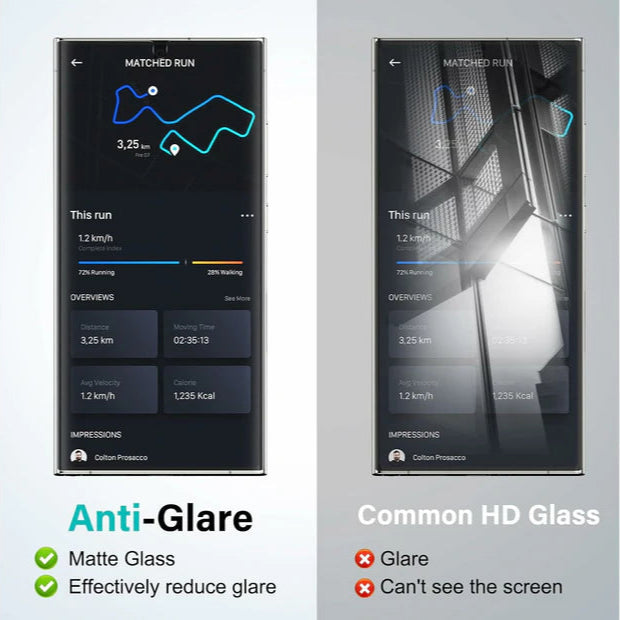 S26 Full Screen HD Matte Anti-fingerprint Tempered Glass Screen Protector