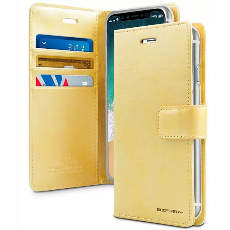 iPhone 13 mini Mecrcury Goospery Blue Moon Diary Flip Wallet Case
