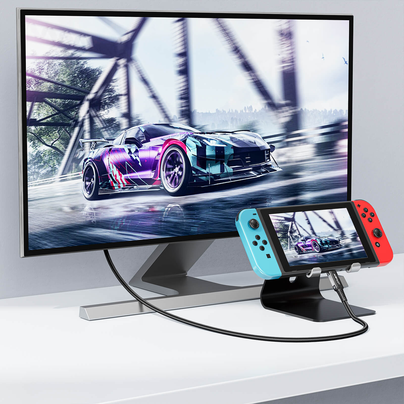 Acefast Gaming & Streaming Ultra HD Type-C to HDMI 4K Adapter Cable 1.8m Black