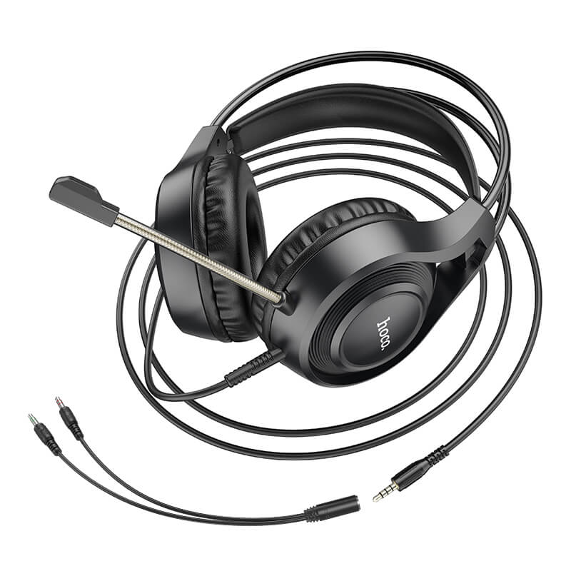 hoco Tiger 50mm Immersive Gaming Headset with Mic for PC Mobile W106