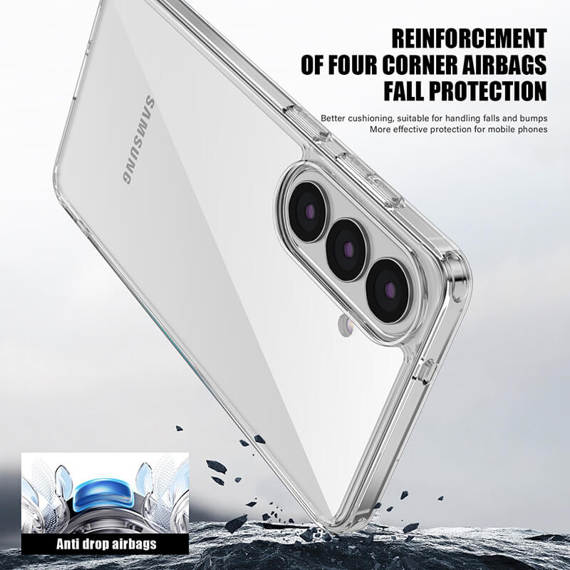 Galaxy S26 2026 Aurora Series Crystal Transparent Phone Case