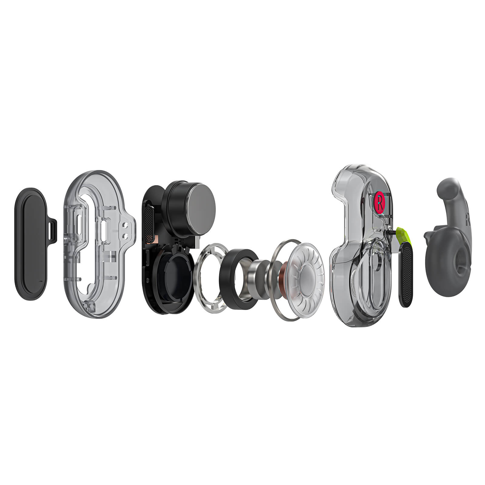 Acefast Comfort Breathable Earbuds ENC Noise Canceling Wireless Earphones White