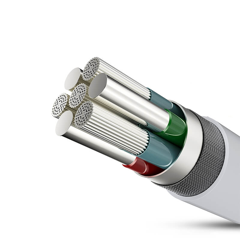 Mobie Fast Charging Data Cable USB to Lightning QC3.0 18W 1M White