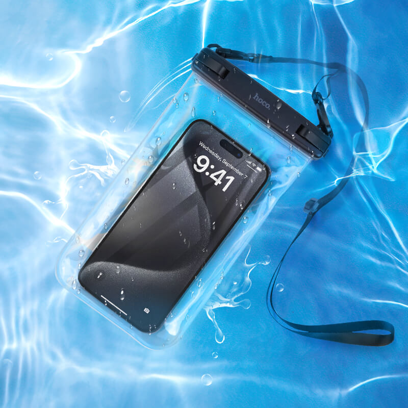 Hoco IP68 Waterproof Transparent Phone Bag with Lanyard HX52