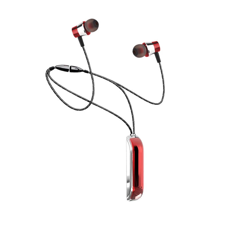 Mobie Couple Fashion Universal Neckband Wireless Bluetooth Earbuds D14 Red