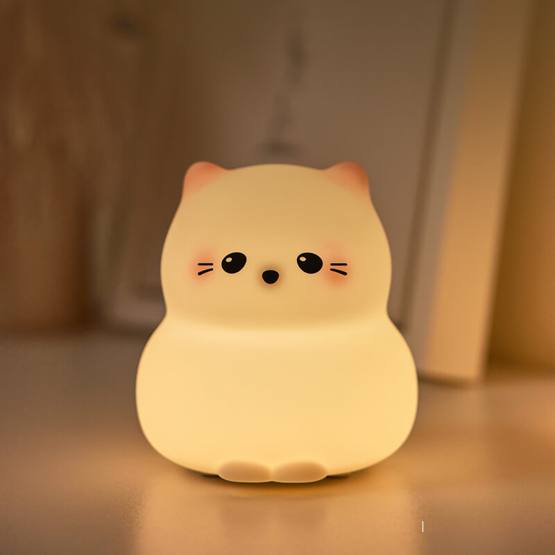 Mobie Guardiance Kitty Soft Touch Silicone Pat Light Night Lamp