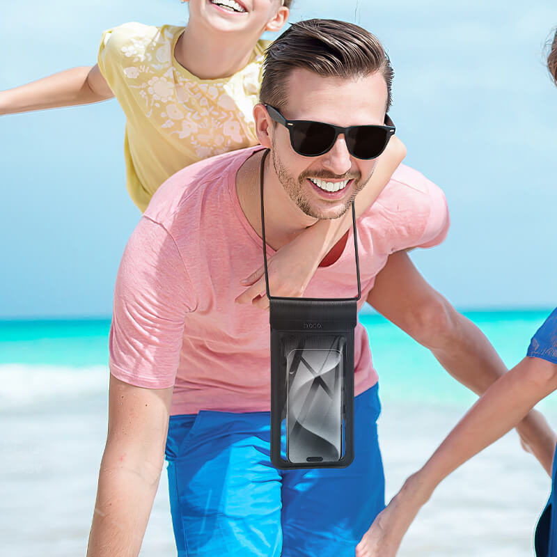 Hoco IP68 Waterproof PU Leather Phone Bag HX53