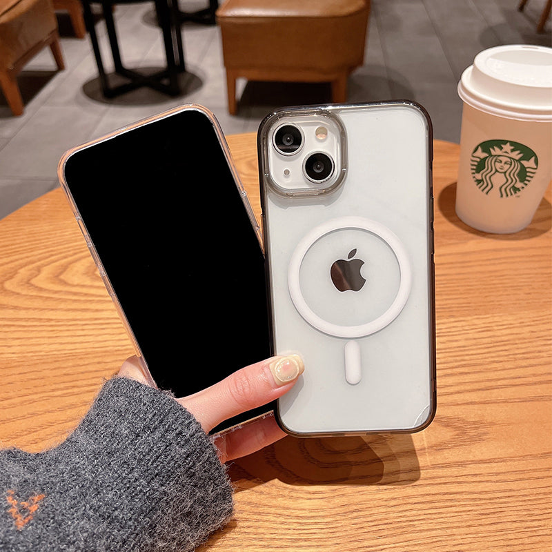 iPhone 16 Plus Aurora Series Crystal Magsafe Phone Case Grey