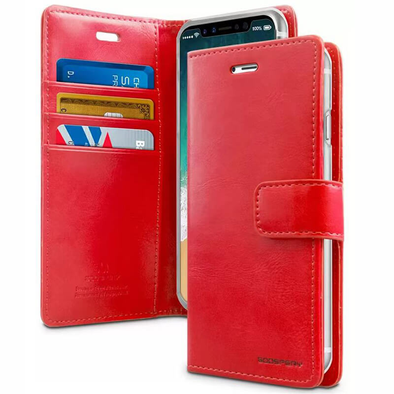 iPhone 14 Plus Mecrcury Goospery Blue Moon Diary Flip Wallet Case