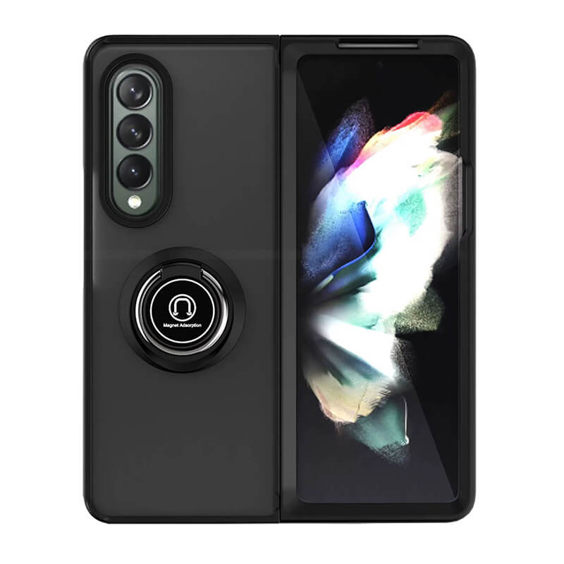 Samsung Galaxy Z Fold 7 2025 360° Rotating Ring Stand TPU PC Case