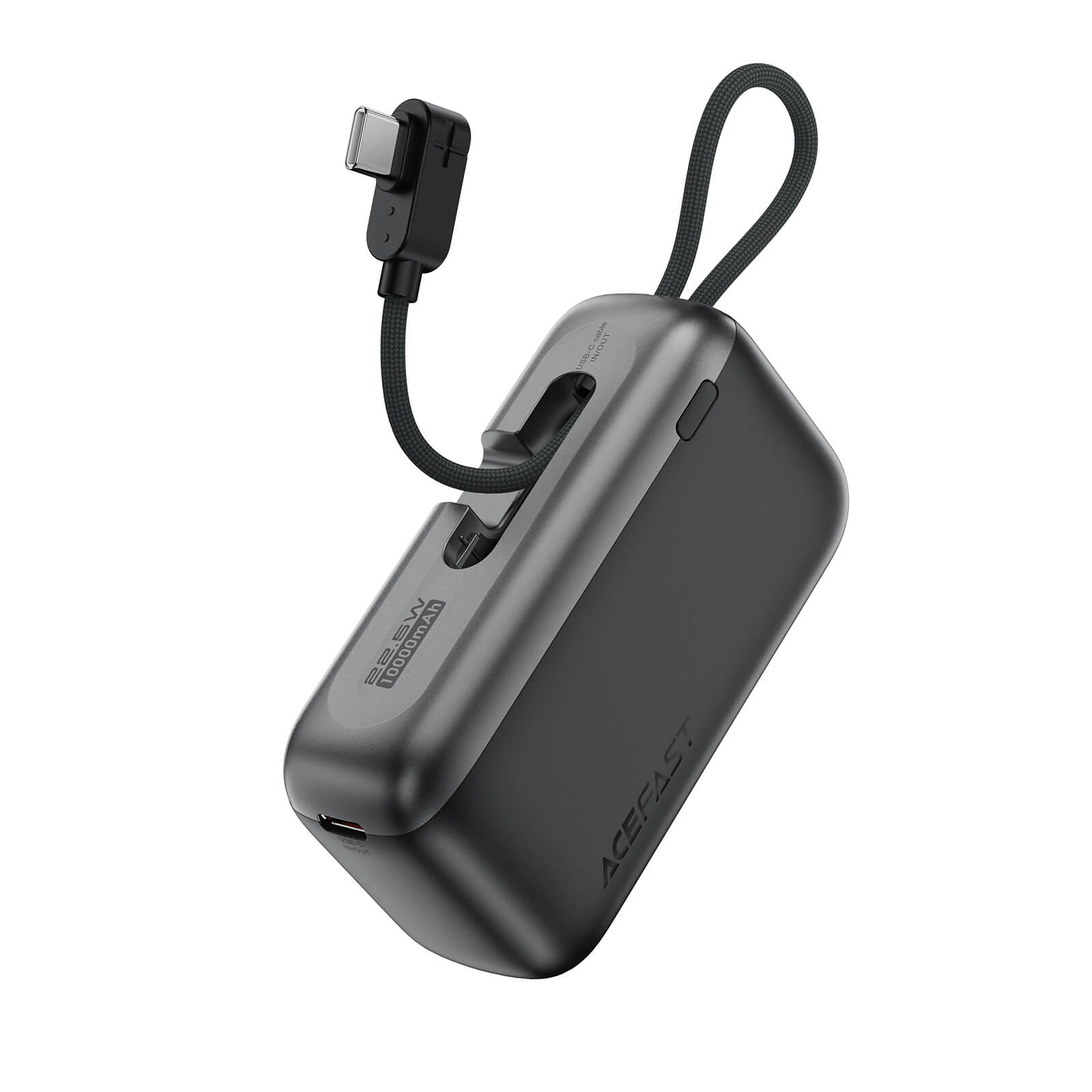 Acefast PD 22.5W Fast Charging 10000mAh Power Bank with Built in USB-C Cable M27