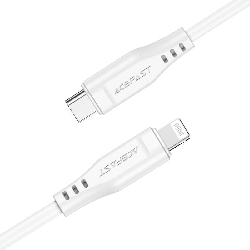 Acefast Type-C to Lightning Fast Charging Cable PD 30W 1.2m White