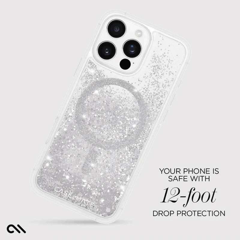 Case-Mate iPhone 16 Plus Waterfall MagSafe Case Silver