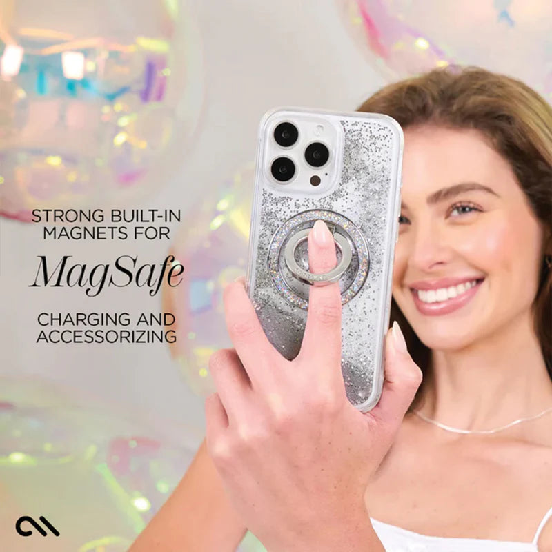 Case-Mate iPhone 16 Plus Waterfall MagSafe Case Silver