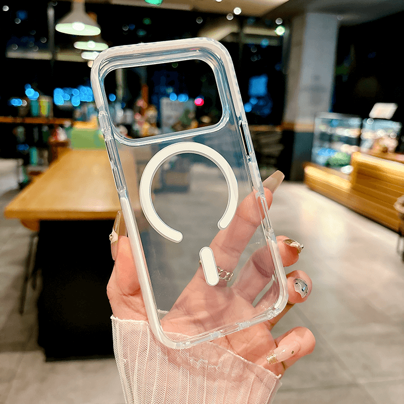 iPhone 17 Pro IMD Transparent Airbag Shockproof MagSafe Phone Case